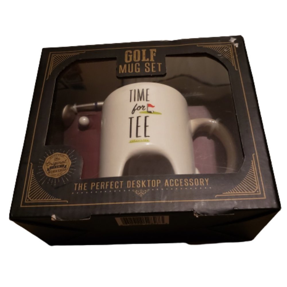 CVS Time for Tee Golf Coffee Mug Set White / Silver | One Size OS Brand New NWT